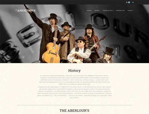 Vorschaubild Webseite Aberlours